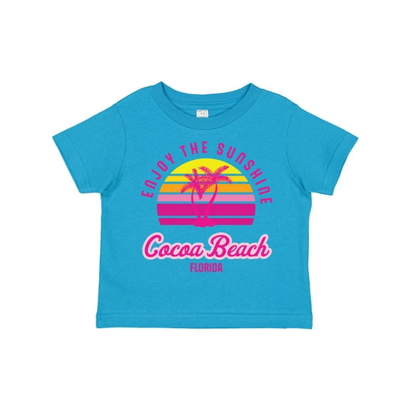 Inktastic Summer Enjoy the Sunshine Cocoa Beach Florida in Pink Boys or Girls Toddler T-Shirt