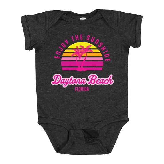 Inktastic Summer Enjoy the Sunshine Daytona Beach Florida in Pink Boys or Girls Baby Bodysuit