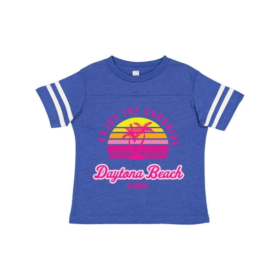 Inktastic Summer Enjoy the Sunshine Daytona Beach Florida in Pink Boys or Girls Toddler T-Shirt