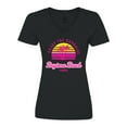 thumbnail image 1 of Inktastic Summer Enjoy the Sunshine Daytona Beach Florida in Pink Women's V-Neck T-Shirt, 1 of 5