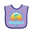 thumbnail image 1 of Inktastic Summer Enjoy the Sunshine Delray Beach Florida in Blue Boys or Girls Baby Bib, 1 of 4