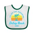 thumbnail image 1 of Inktastic Summer Enjoy the Sunshine Delray Beach Florida in Blue Boys or Girls Baby Bib, 1 of 4