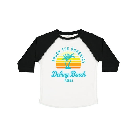 Inktastic Summer Enjoy the Sunshine Delray Beach Florida in Blue Boys or Girls Toddler T-Shirt