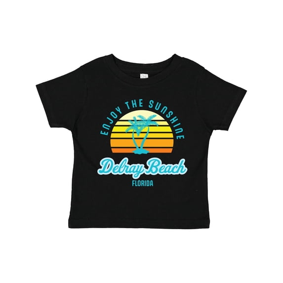 Inktastic Summer Enjoy the Sunshine Delray Beach Florida in Blue Boys or Girls Toddler T-Shirt