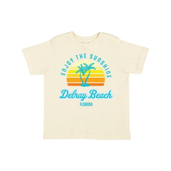 Inktastic Summer Enjoy the Sunshine Delray Beach Florida in Blue Boys or Girls Toddler T-Shirt