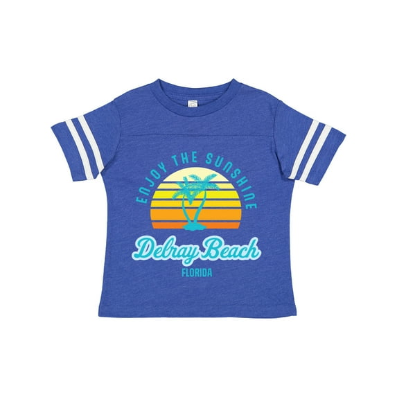 Inktastic Summer Enjoy the Sunshine Delray Beach Florida in Blue Boys or Girls Toddler T-Shirt