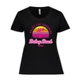 thumbnail image 1 of Inktastic Summer Enjoy the Sunshine Delray Beach Florida in Pink Women's Plus Size T-Shirt, 1 of 5