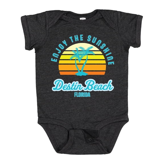 Inktastic Summer Enjoy the Sunshine Destin Beach Florida in Blue Boys or Girls Baby Bodysuit