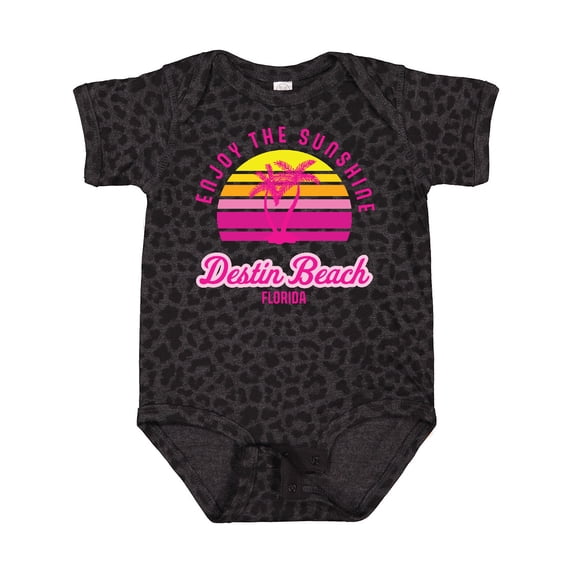 Inktastic Summer Enjoy the Sunshine Destin Beach Florida in Pink Boys or Girls Baby Bodysuit