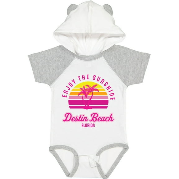 Inktastic Summer Enjoy the Sunshine Destin Beach Florida in Pink Boys or Girls Baby Bodysuit
