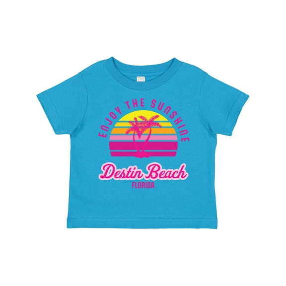Inktastic Summer Enjoy the Sunshine Destin Beach Florida in Pink Boys or Girls Toddler T-Shirt