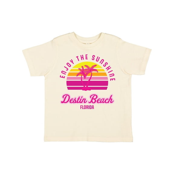Inktastic Summer Enjoy the Sunshine Destin Beach Florida in Pink Boys or Girls Toddler T-Shirt