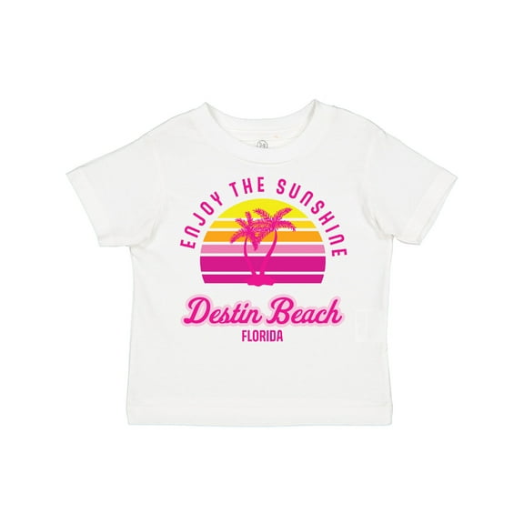 Inktastic Summer Enjoy the Sunshine Destin Beach Florida in Pink Boys or Girls Toddler T-Shirt