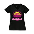thumbnail image 1 of Inktastic Summer Enjoy the Sunshine Destin Beach Florida in Pink Women's Plus Size V-Neck T-Shirt, 1 of 5
