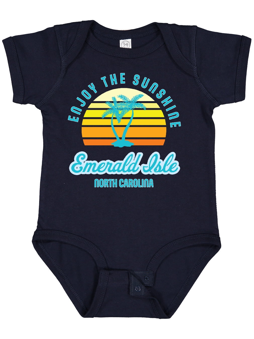 Inktastic Summer Enjoy the Sunshine Emerald Isle North Carolina Blue Boys or Girls Baby Bodysuit
