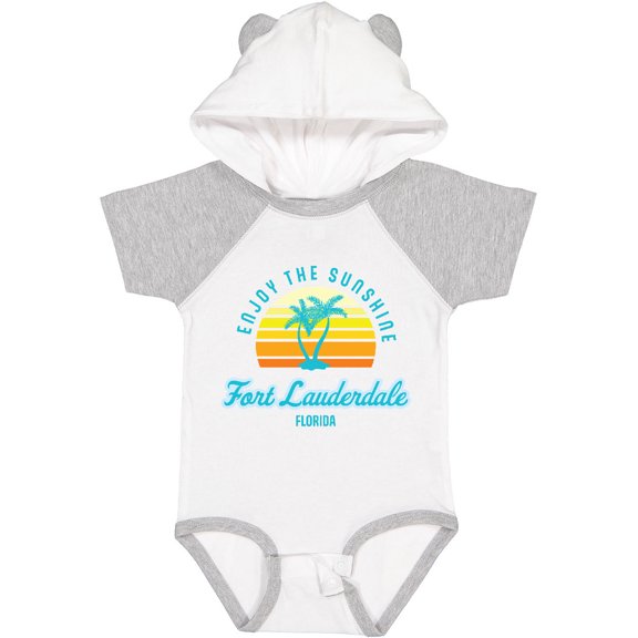 Inktastic Summer Enjoy the Sunshine Fort Lauderdale Florida in Blue Boys or Girls Baby Bodysuit