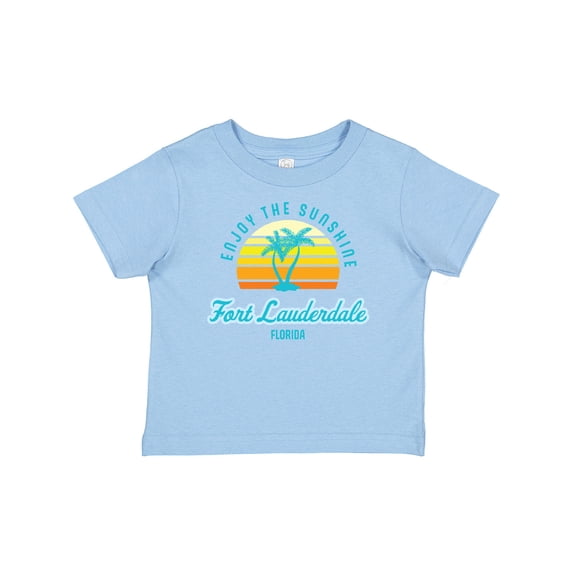 Inktastic Summer Enjoy the Sunshine Fort Lauderdale Florida in Blue Boys or Girls Baby T-Shirt