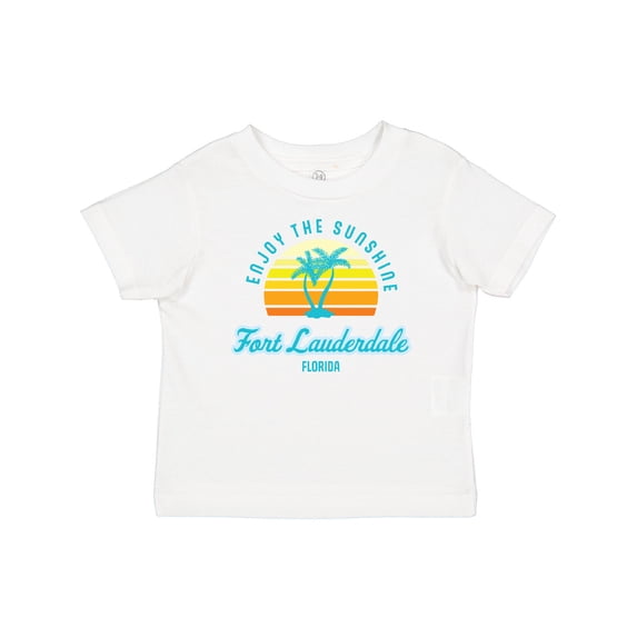 Inktastic Summer Enjoy the Sunshine Fort Lauderdale Florida in Blue Boys or Girls Baby T-Shirt