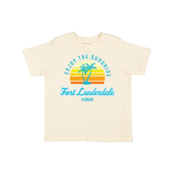 Inktastic Summer Enjoy the Sunshine Fort Lauderdale Florida in Blue Boys or Girls Toddler T-Shirt
