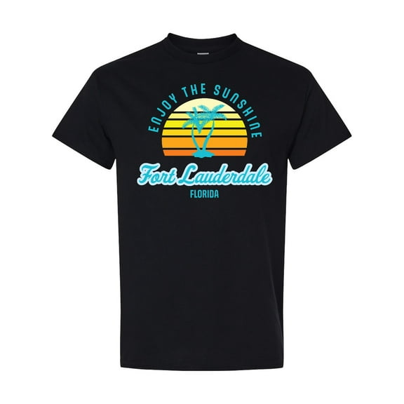 Inktastic Summer Enjoy the Sunshine Fort Lauderdale Florida in Blue T-Shirt