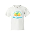 thumbnail image 1 of Inktastic Summer Enjoy the Sunshine Fort Lauderdale Florida in Blue Youth T-Shirt, 1 of 5