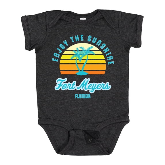 Inktastic Summer Enjoy the Sunshine Fort Meyers Florida in Blue Boys or Girls Baby Bodysuit