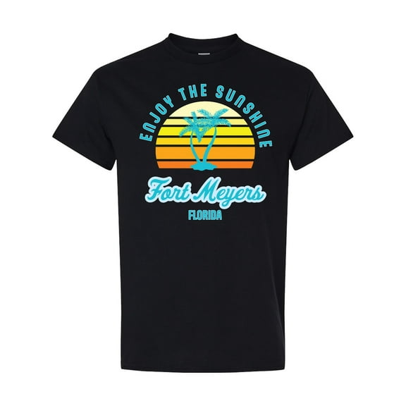 Inktastic Summer Enjoy the Sunshine Fort Meyers Florida in Blue T-Shirt