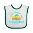 thumbnail image 1 of Inktastic Summer Enjoy the Sunshine Huntington Beach California Blue Boys or Girls Baby Bib, 1 of 4