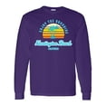 thumbnail image 1 of Inktastic Summer Enjoy the Sunshine Huntington Beach California Blue Long Sleeve T-Shirt, 1 of 5