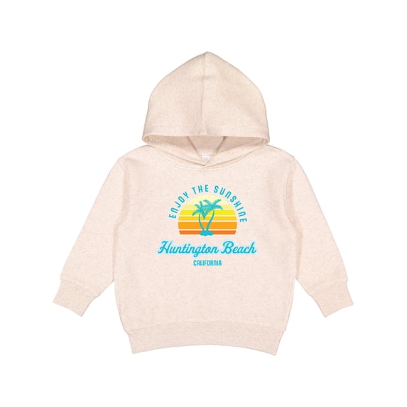 Inktastic Summer Enjoy the Sunshine Huntington Beach California Blue Toddler Hoodie
