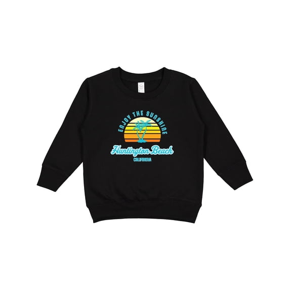 Inktastic Summer Enjoy the Sunshine Huntington Beach California Blue Toddler Sweatshirt