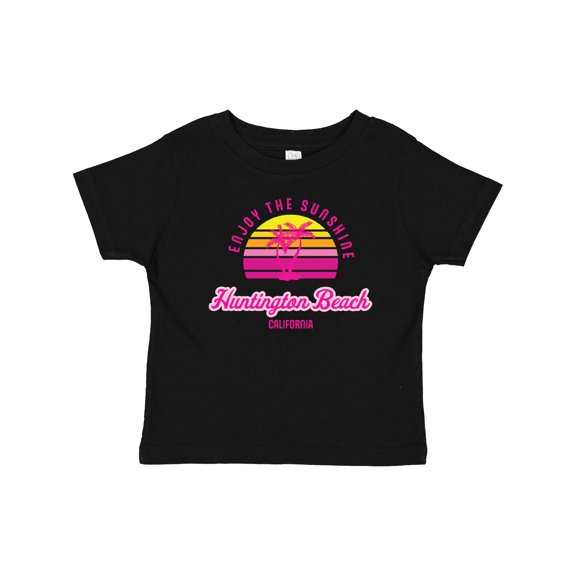 Inktastic Summer Enjoy the Sunshine Huntington Beach California Pink Boys or Girls Baby T-Shirt