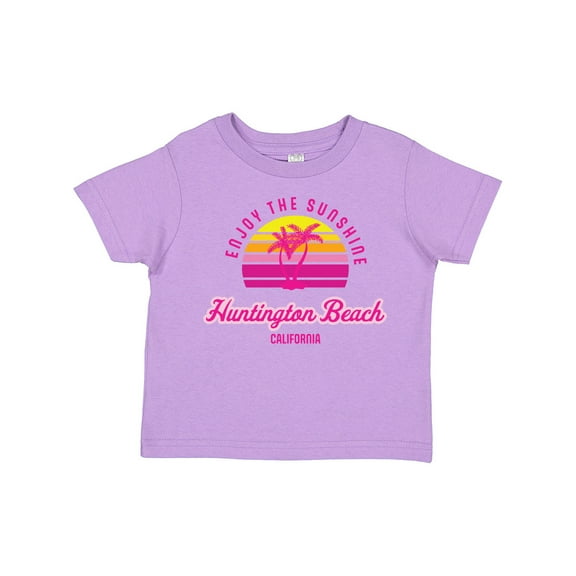 Inktastic Summer Enjoy the Sunshine Huntington Beach California Pink Boys or Girls Toddler T-Shirt