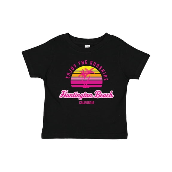 Inktastic Summer Enjoy the Sunshine Huntington Beach California Pink Boys or Girls Toddler T-Shirt