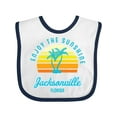 thumbnail image 1 of Inktastic Summer Enjoy the Sunshine Jacksonville Florida in Blue Boys or Girls Baby Bib, 1 of 4