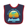 thumbnail image 1 of Inktastic Summer Enjoy the Sunshine Jacksonville Florida in Blue Boys or Girls Baby Bib, 1 of 4