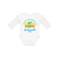 thumbnail image 1 of Inktastic Summer Enjoy the Sunshine Jacksonville Florida in Blue Boys or Girls Long Sleeve Baby Bodysuit, 1 of 5