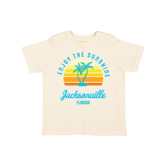 Inktastic Summer Enjoy the Sunshine Jacksonville Florida in Blue Boys or Girls Toddler T-Shirt