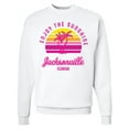 thumbnail image 1 of Inktastic Summer Enjoy the Sunshine Jacksonville Florida in Pink Adult Sweatshirt, 1 of 4