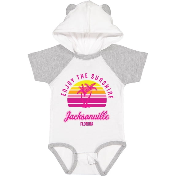 Inktastic Summer Enjoy the Sunshine Jacksonville Florida in Pink Boys or Girls Baby Bodysuit