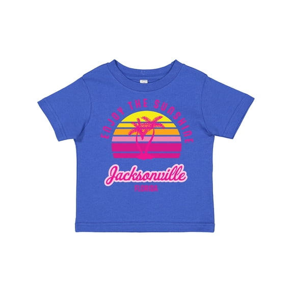 Inktastic Summer Enjoy the Sunshine Jacksonville Florida in Pink Boys or Girls Toddler T-Shirt