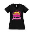 thumbnail image 1 of Inktastic Summer Enjoy the Sunshine Jacksonville Florida in Pink Women's Plus Size V-Neck T-Shirt, 1 of 5