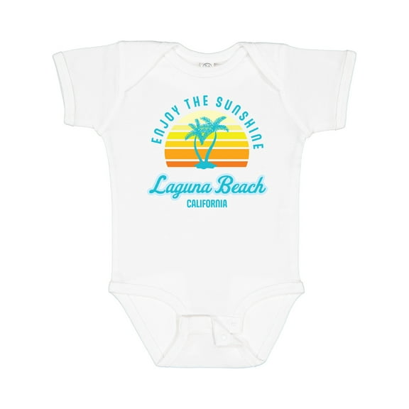 Inktastic Summer Enjoy the Sunshine Laguna Beach California in Blue Boys or Girls Baby Bodysuit