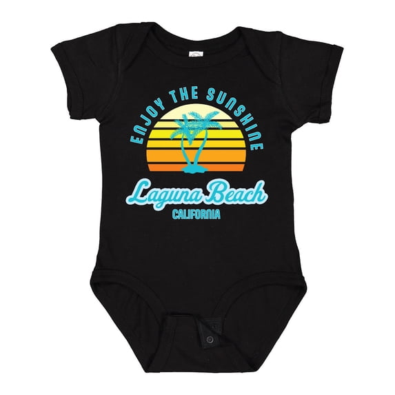 Inktastic Summer Enjoy the Sunshine Laguna Beach California in Blue Boys or Girls Baby Bodysuit