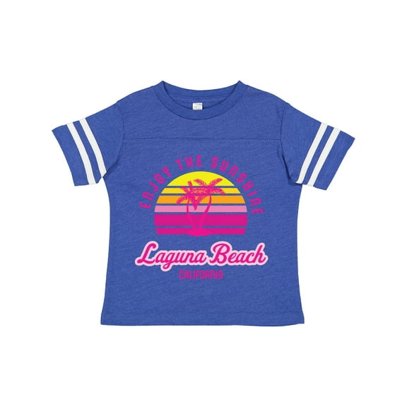 Inktastic Summer Enjoy the Sunshine Laguna Beach California in Pink Boys or Girls Toddler T-Shirt