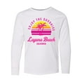 thumbnail image 1 of Inktastic Summer Enjoy the Sunshine Laguna Beach California in Pink Long Sleeve Youth T-Shirt, 1 of 5