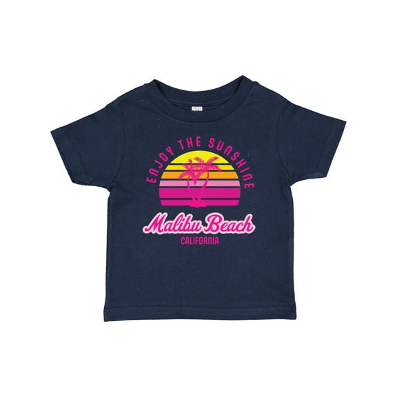 Inktastic Summer Enjoy the Sunshine Malibu Beach California in Pink Boys or Girls Baby T-Shirt