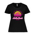 thumbnail image 1 of Inktastic Summer Enjoy the Sunshine Malibu Beach California in Pink Women's Plus Size T-Shirt, 1 of 5