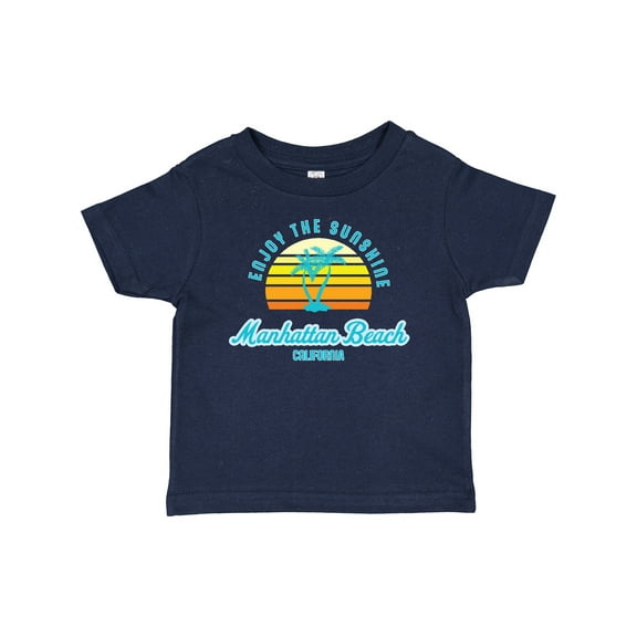 Inktastic Summer Enjoy the Sunshine Manhattan Beach California in Blue Boys or Girls Baby T-Shirt