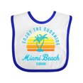 thumbnail image 1 of Inktastic Summer Enjoy the Sunshine Miami Beach Florida in Blue Boys or Girls Baby Bib, 1 of 4